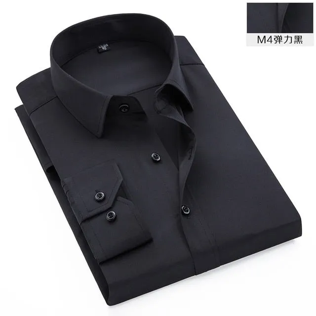 Designer Men Shirt Long Sleeve Casual Shirt Slim Fit Print Shirts