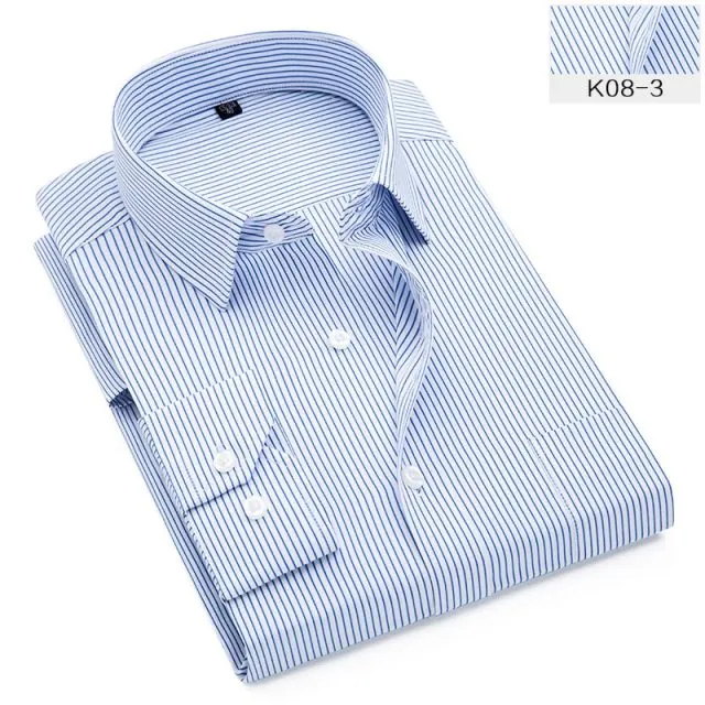 Designer Men Shirt Long Sleeve Casual Shirt Slim Fit Print Shirts
