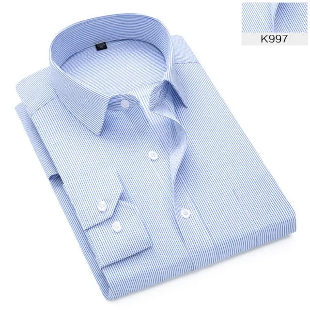Designer Men Shirt Long Sleeve Casual Shirt Slim Fit Print Shirts