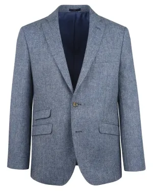 Donegal Tweed Suit Jacket - Light Blue