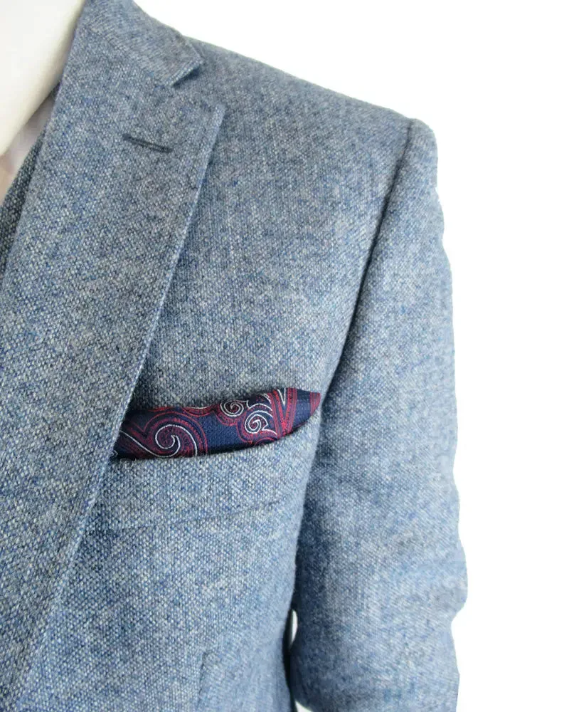 Donegal Tweed Suit Jacket - Light Blue