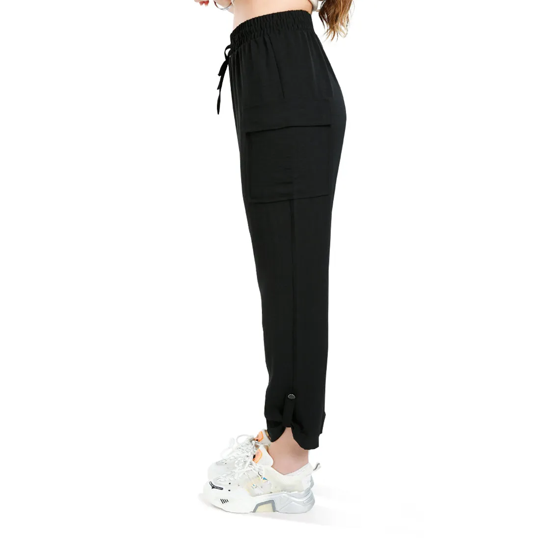 Drawstring Waistband Cargo Pants