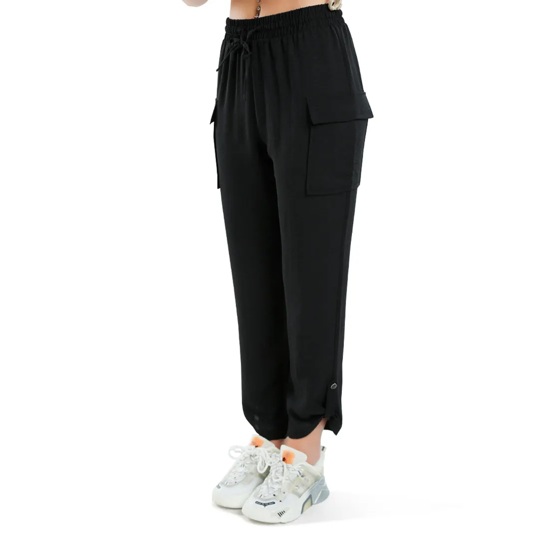 Drawstring Waistband Cargo Pants