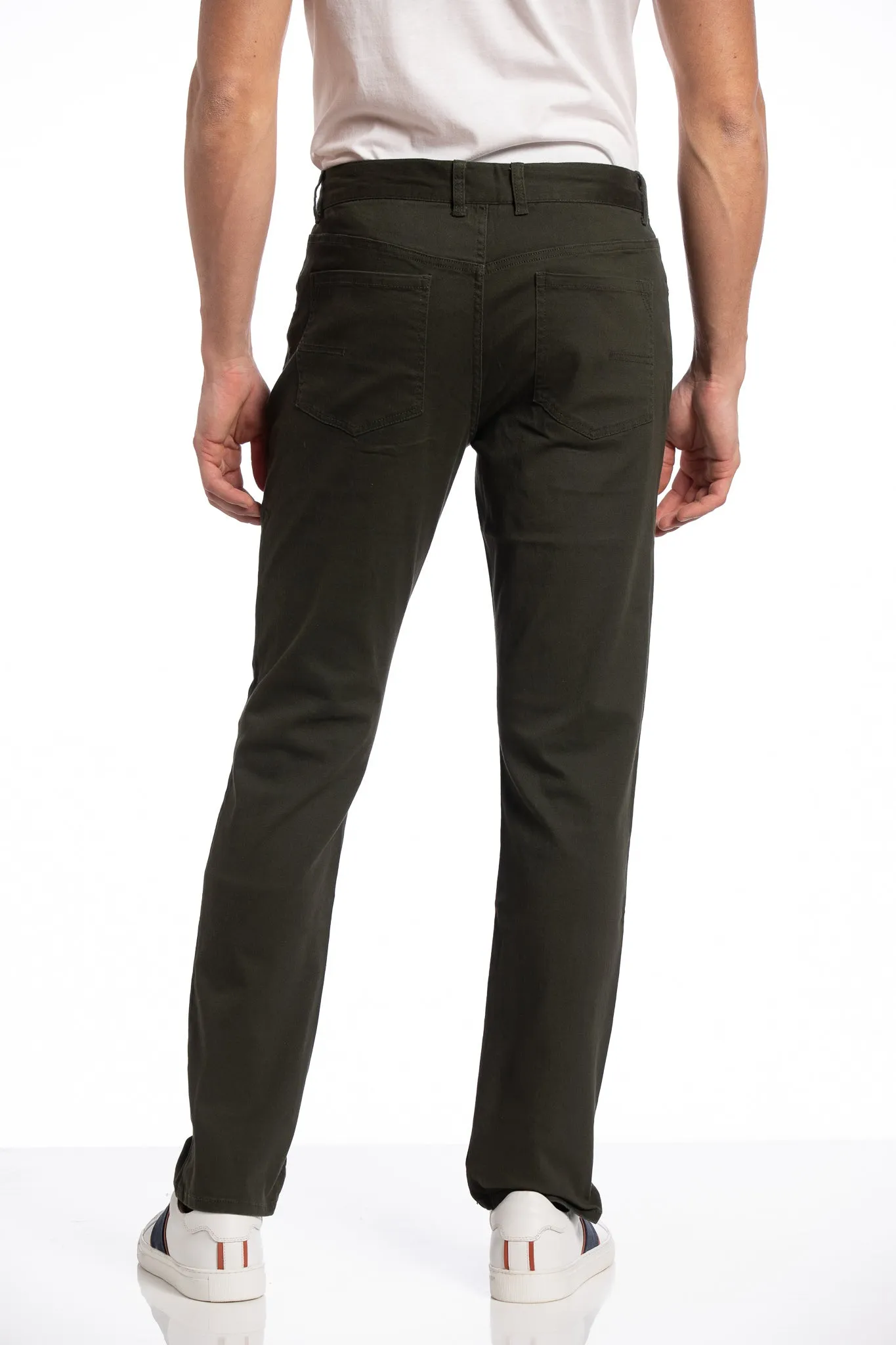 Dylan 5 Pocket Pant in Forest Green