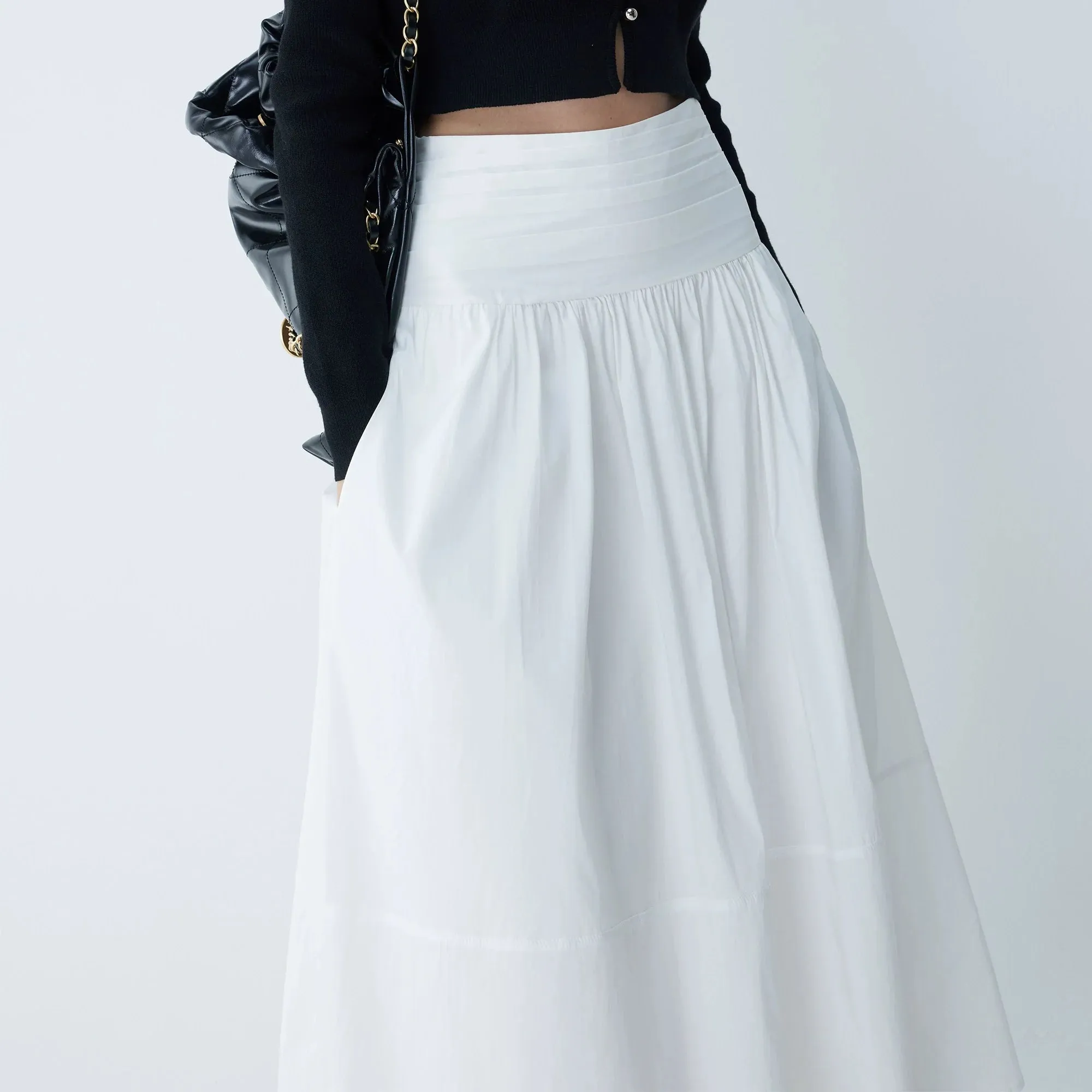 Elegant High-Waisted A-Line Skirt