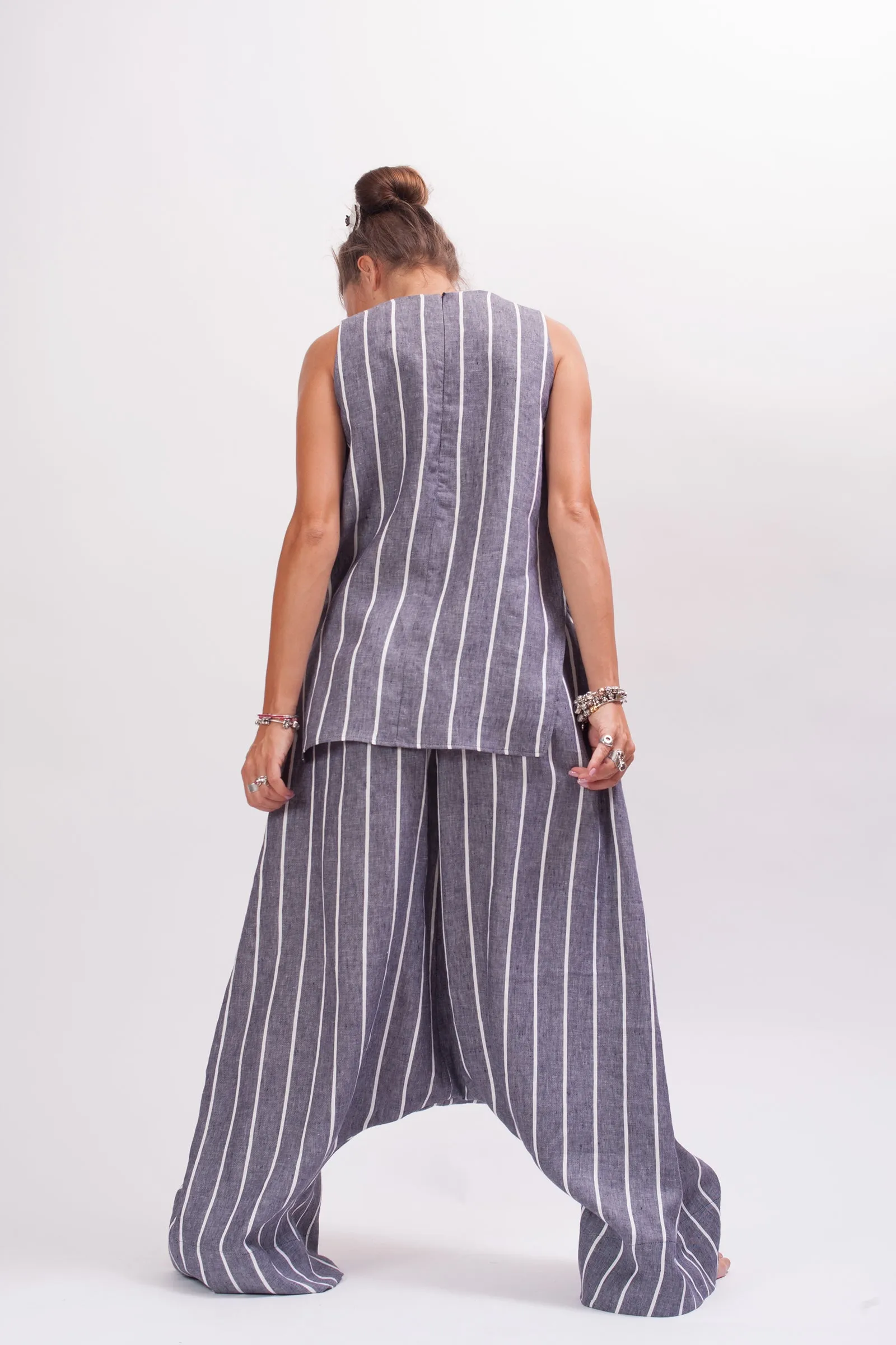 Extravagant Linen Harem Pants