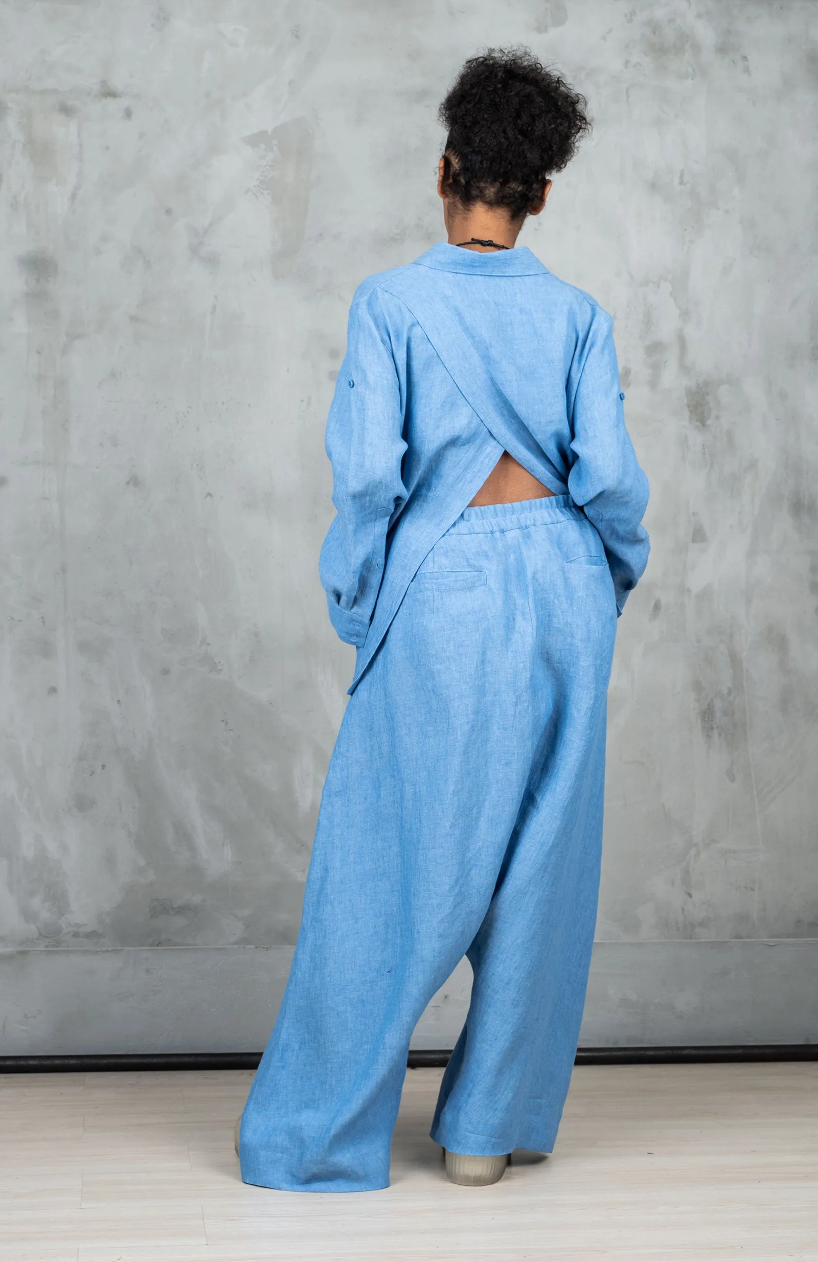 Extravagant Linen Harem Pants