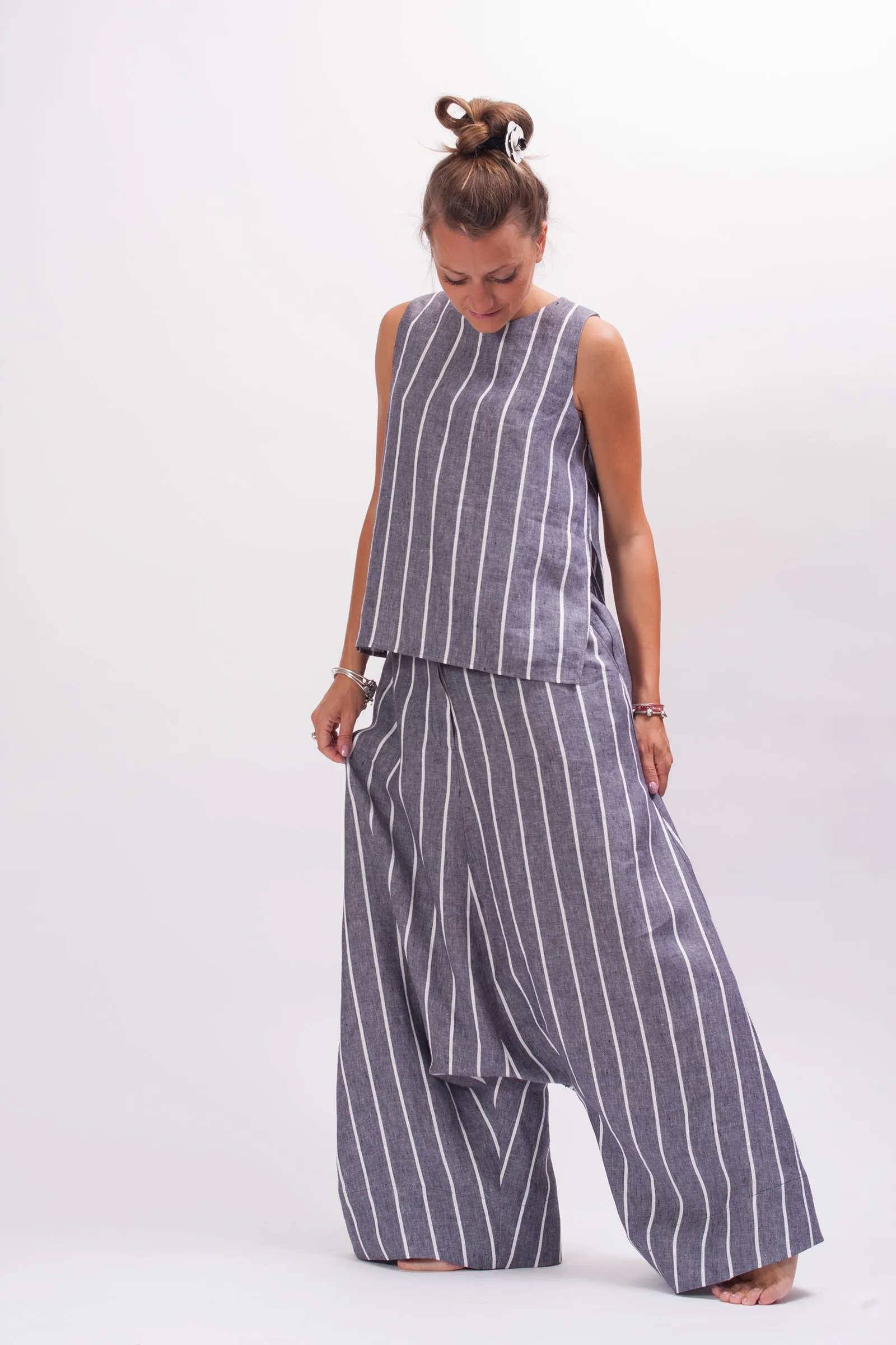 Extravagant Linen Harem Pants