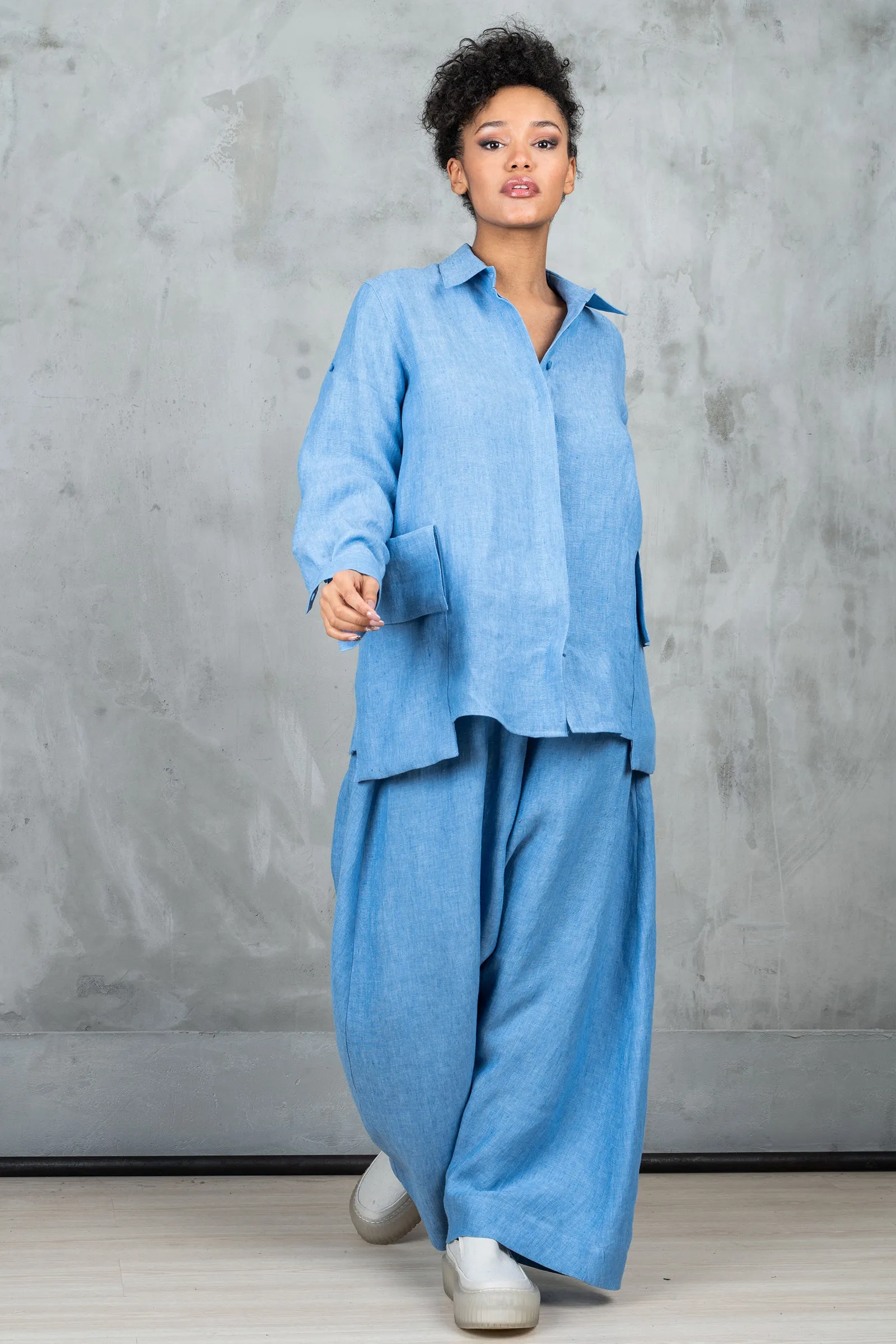 Extravagant Linen Harem Pants