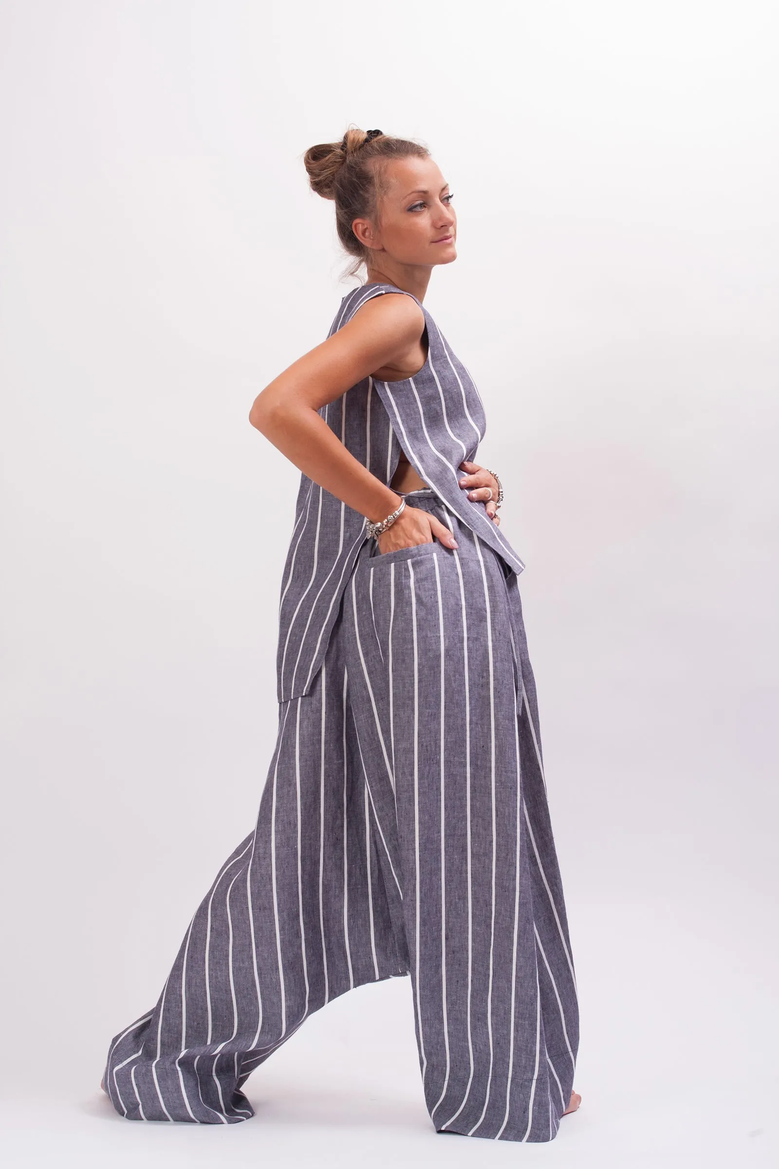 Extravagant Linen Harem Pants