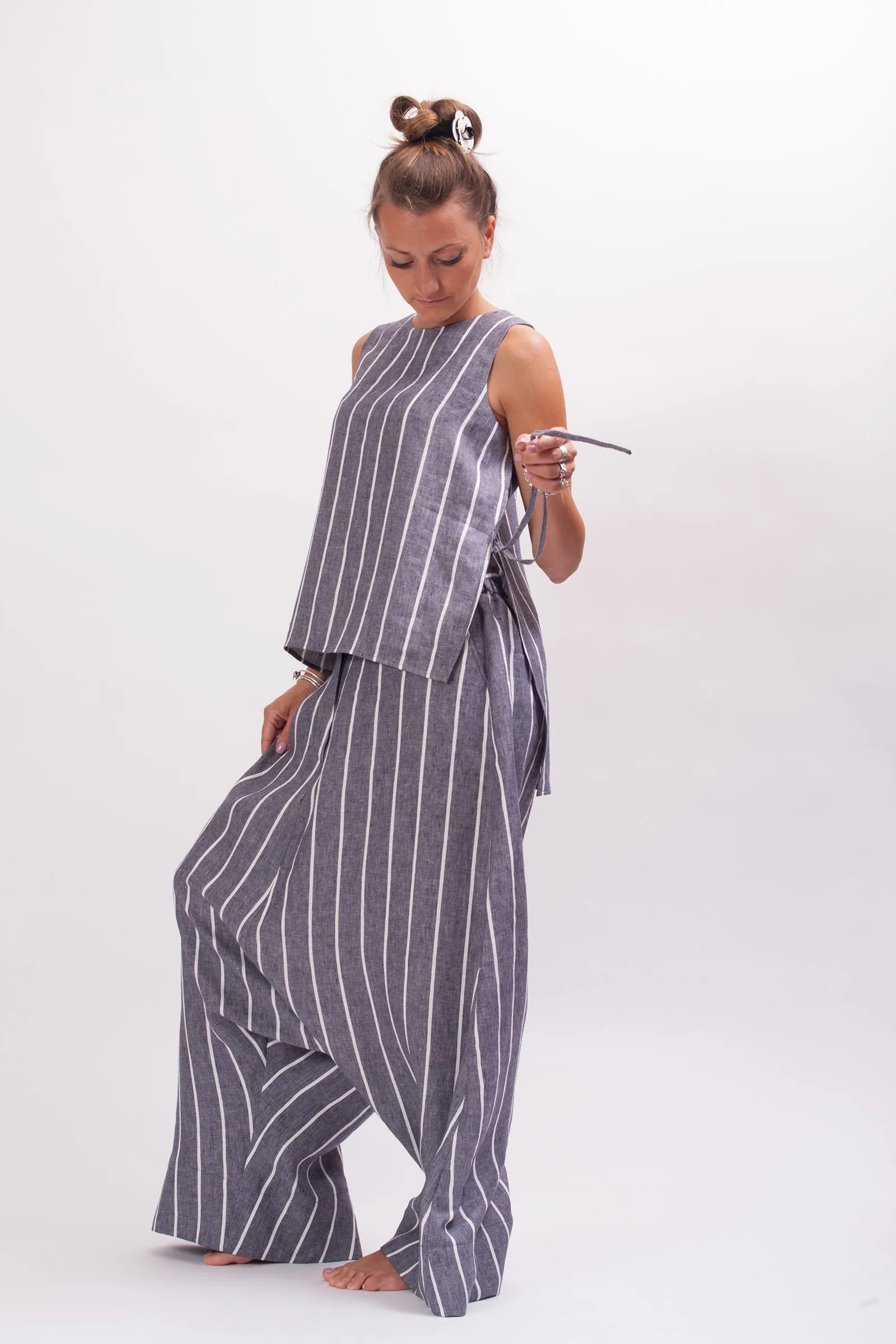 Extravagant Linen Harem Pants