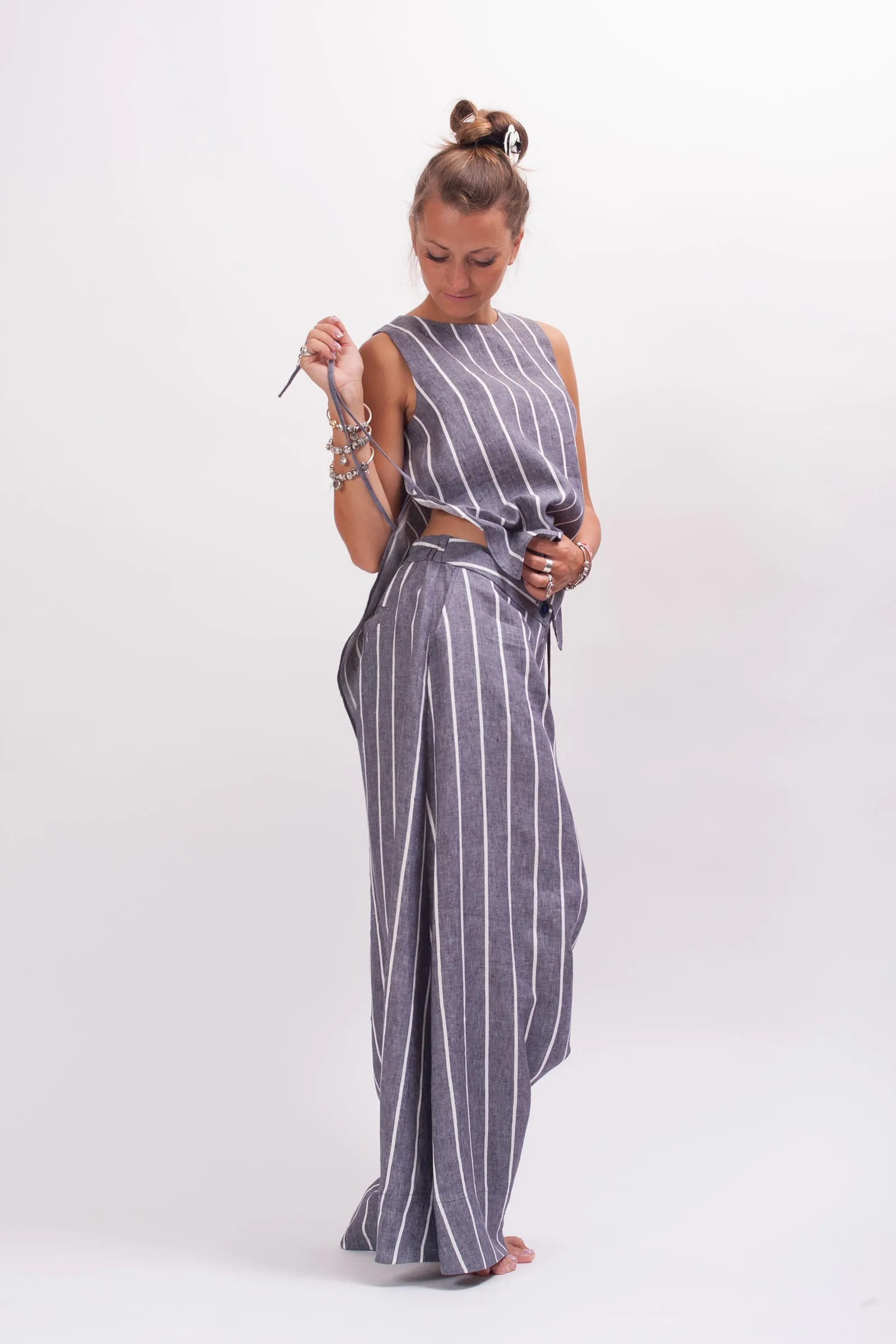Extravagant Linen Harem Pants