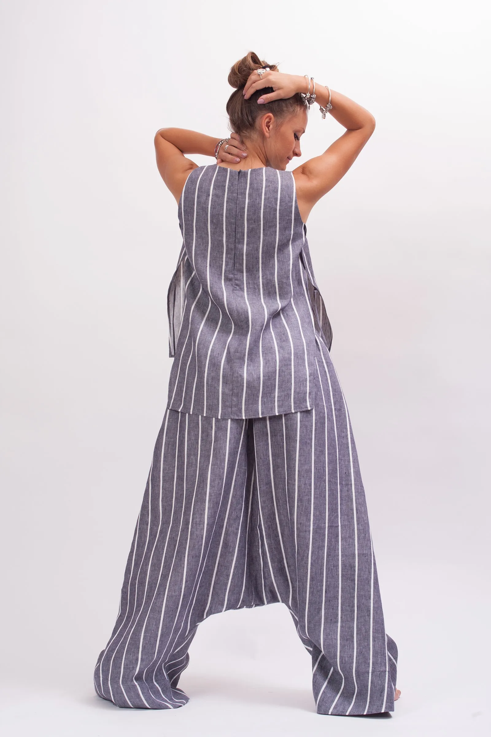Extravagant Linen Harem Pants