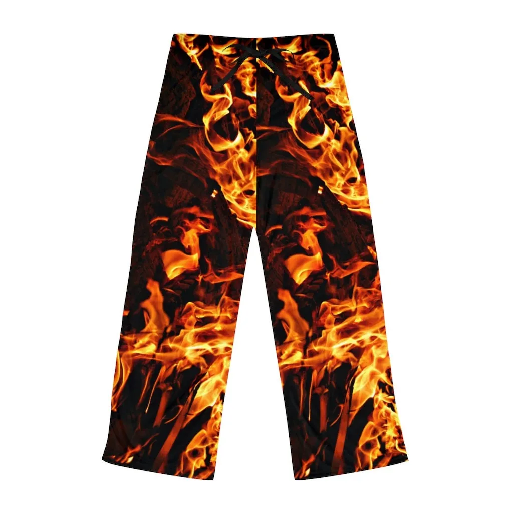 Fire flames Unisex HIS-HERS Pajama Lounge Pants,GIft for Him/Her/Anniversary/Thanksgiving/Christmas/Birthday/Graduation/Housewarming/Wedding