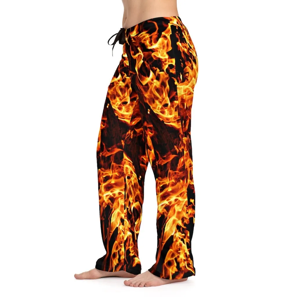 Fire flames Unisex HIS-HERS Pajama Lounge Pants,GIft for Him/Her/Anniversary/Thanksgiving/Christmas/Birthday/Graduation/Housewarming/Wedding