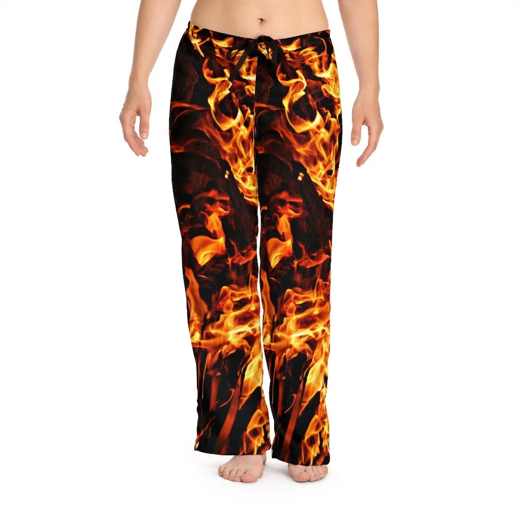 Fire flames Unisex HIS-HERS Pajama Lounge Pants,GIft for Him/Her/Anniversary/Thanksgiving/Christmas/Birthday/Graduation/Housewarming/Wedding