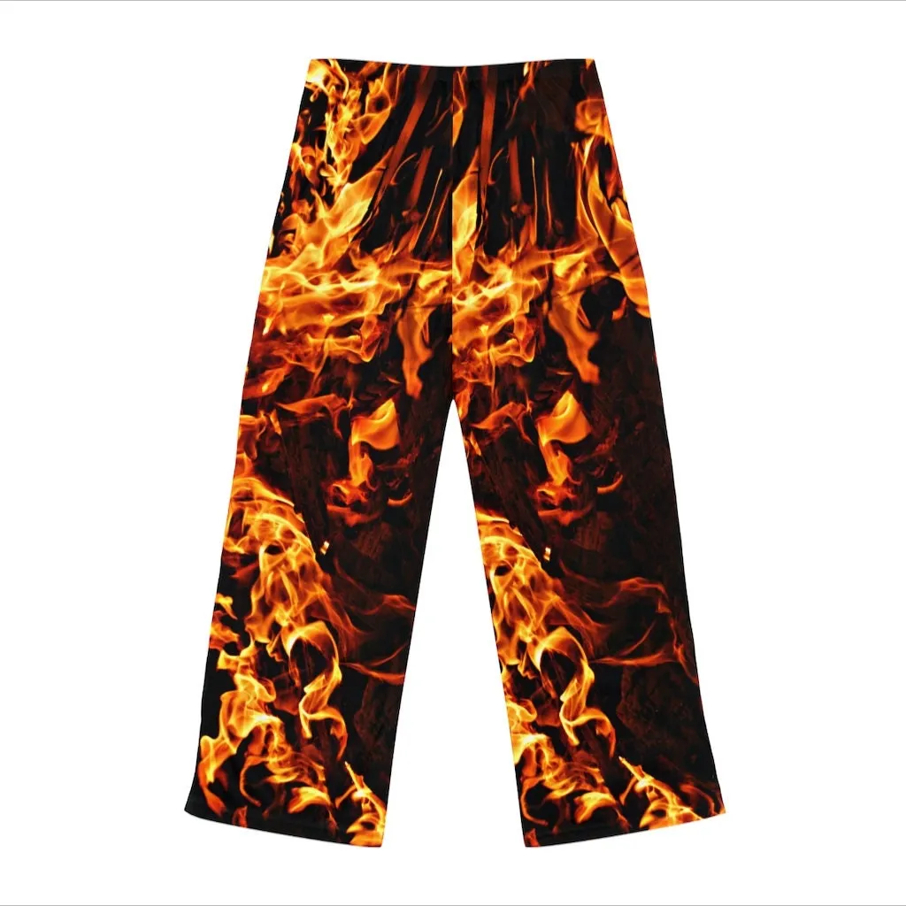 Fire flames Unisex HIS-HERS Pajama Lounge Pants,GIft for Him/Her/Anniversary/Thanksgiving/Christmas/Birthday/Graduation/Housewarming/Wedding