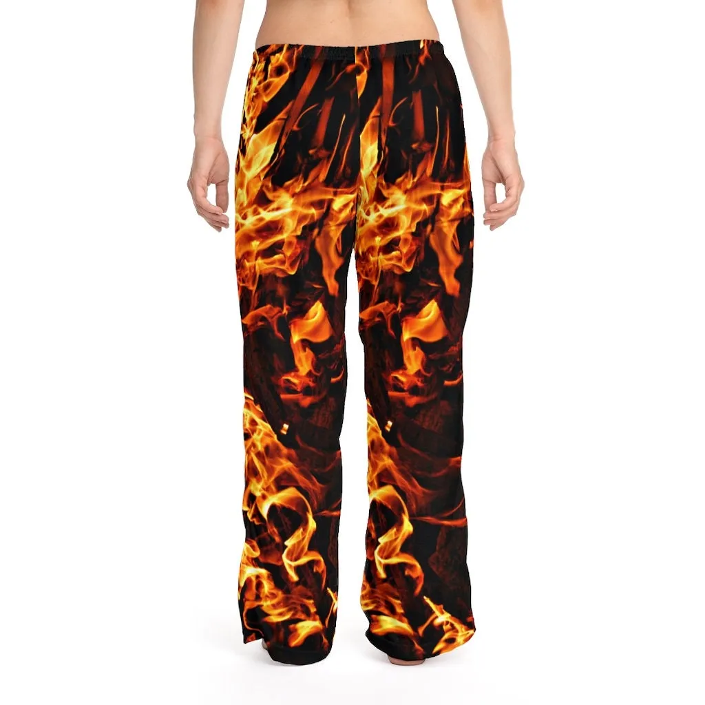 Fire flames Unisex HIS-HERS Pajama Lounge Pants,GIft for Him/Her/Anniversary/Thanksgiving/Christmas/Birthday/Graduation/Housewarming/Wedding