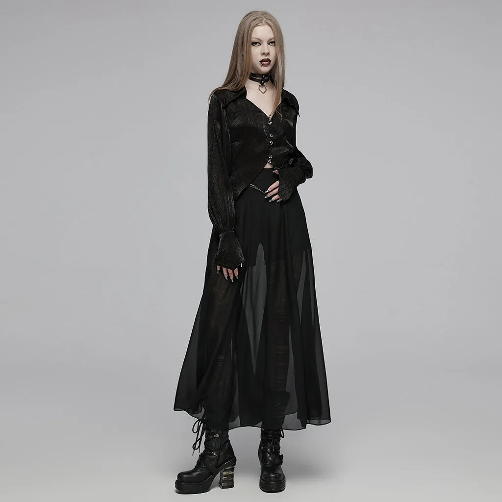 Flowing Chiffon Pant-Skirt OPQ-032DQF