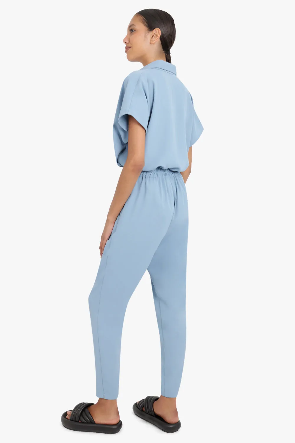 FLUID RELAXED SLIM LEG PANTS LAKE