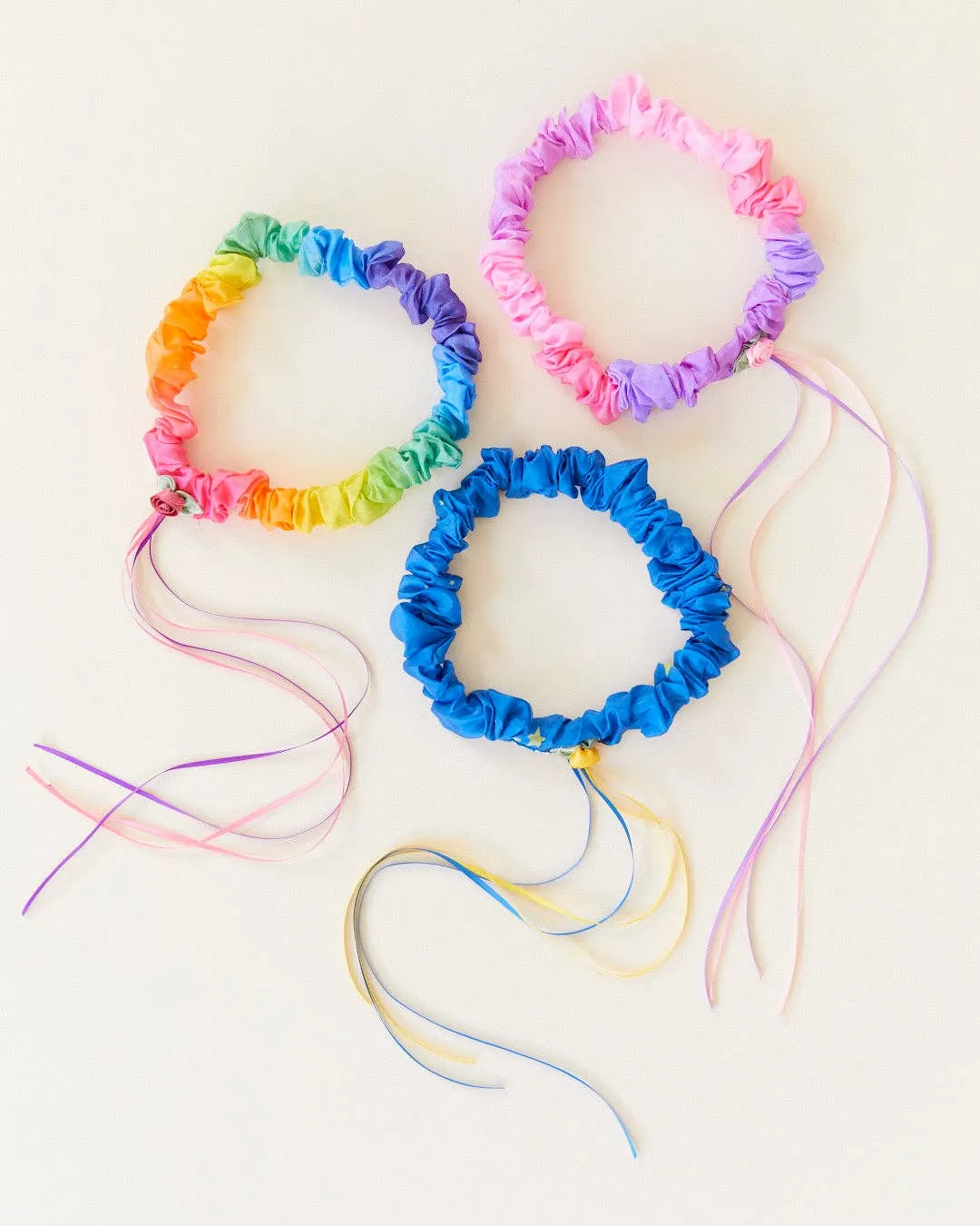 Garlands - 100% Silk Headbands for Dress Up & Pretend Play: 1 / Starry Night