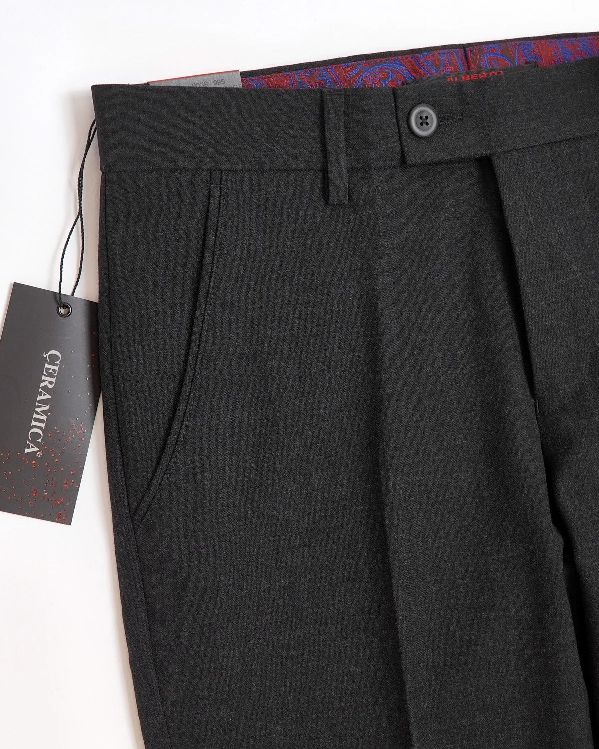 George Charcoal Ceramica Dress Pant