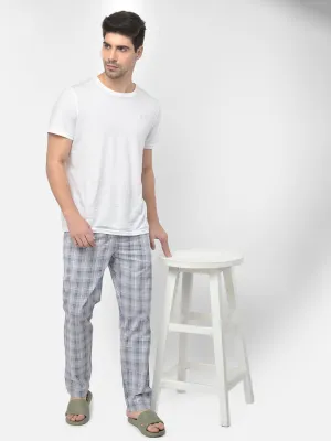 Grey Checked Lounge Pants