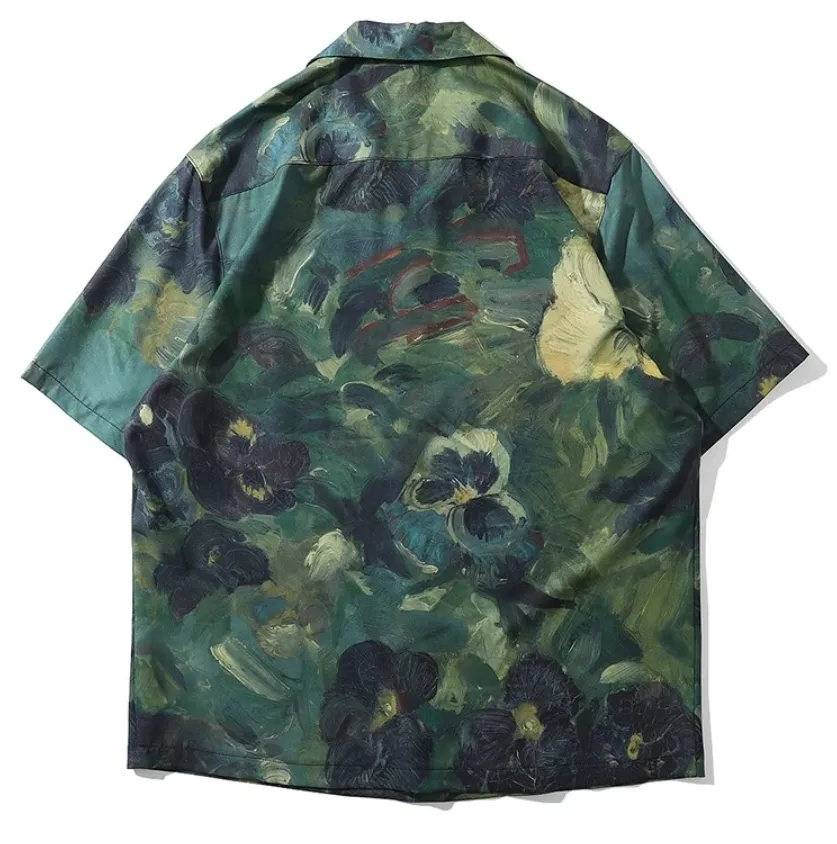 Hand Painted Hawaiian Shirt