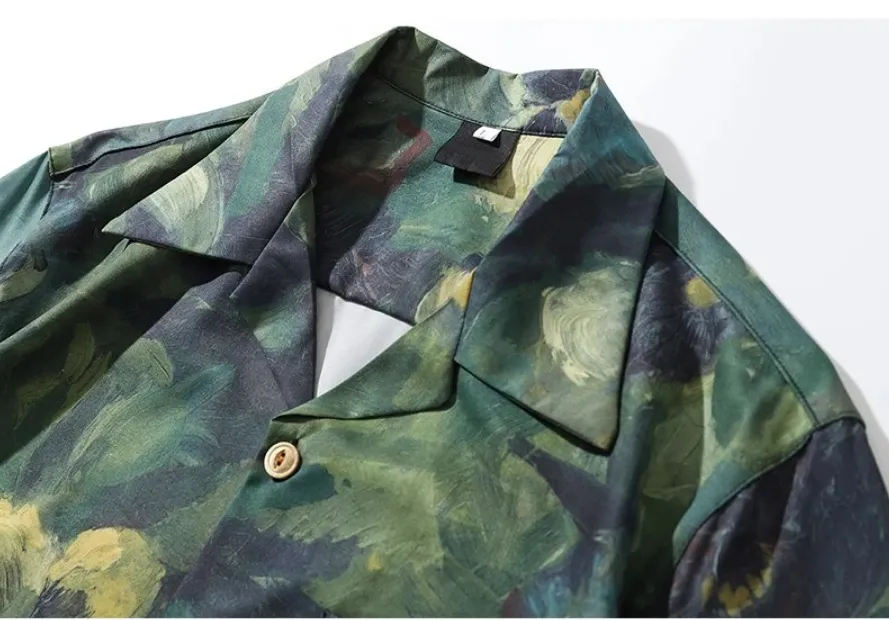 Hand Painted Hawaiian Shirt