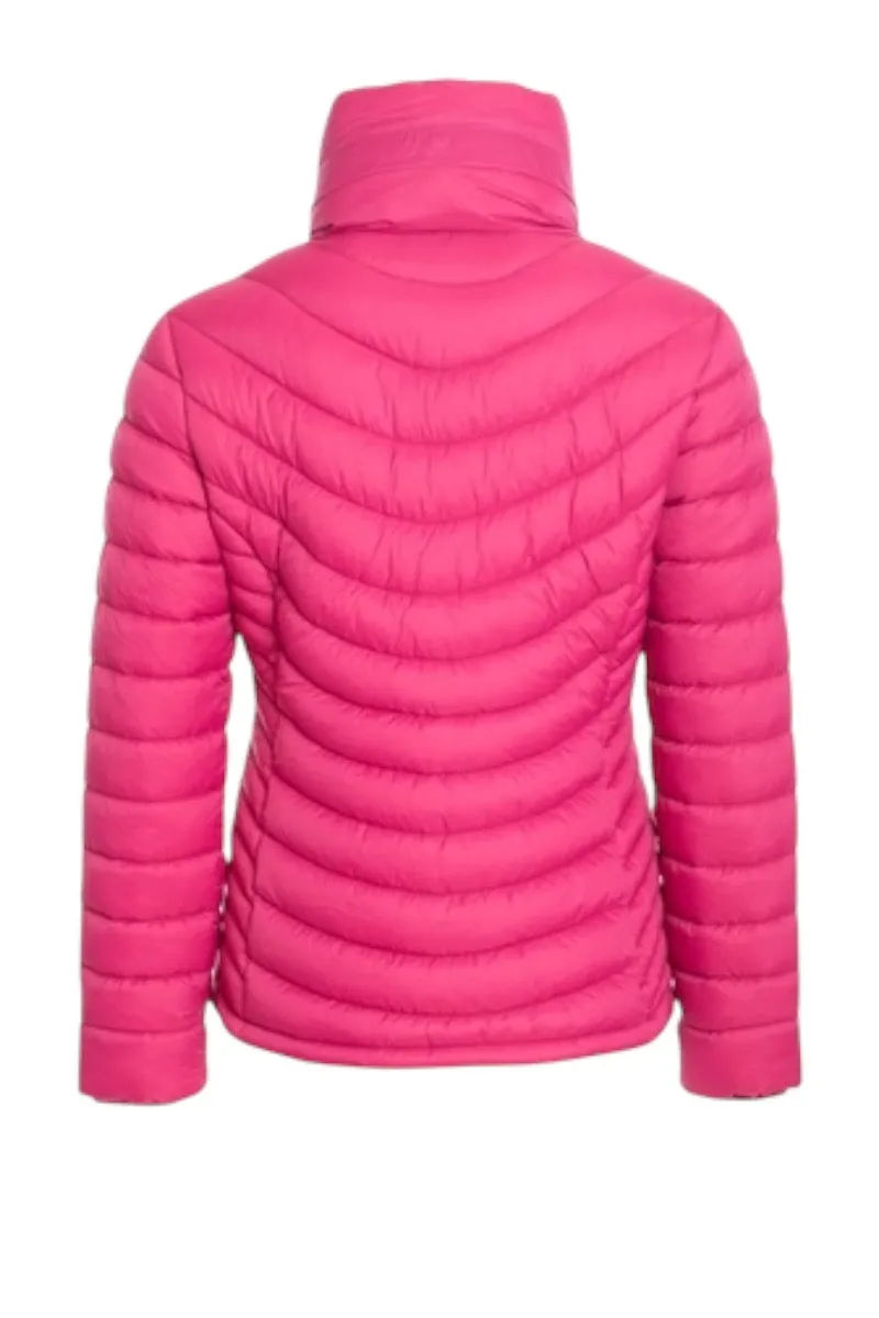 High Collar Puffer Faux Fur Lined Jacket