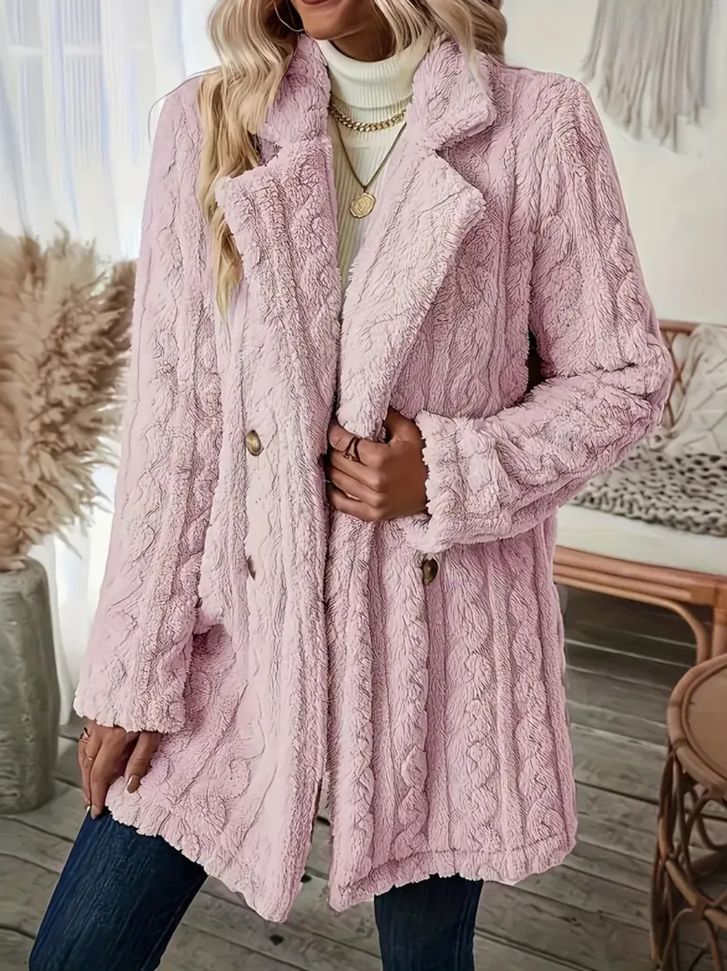 Ivyshape | Chic Cable Knit Fall Cardigan