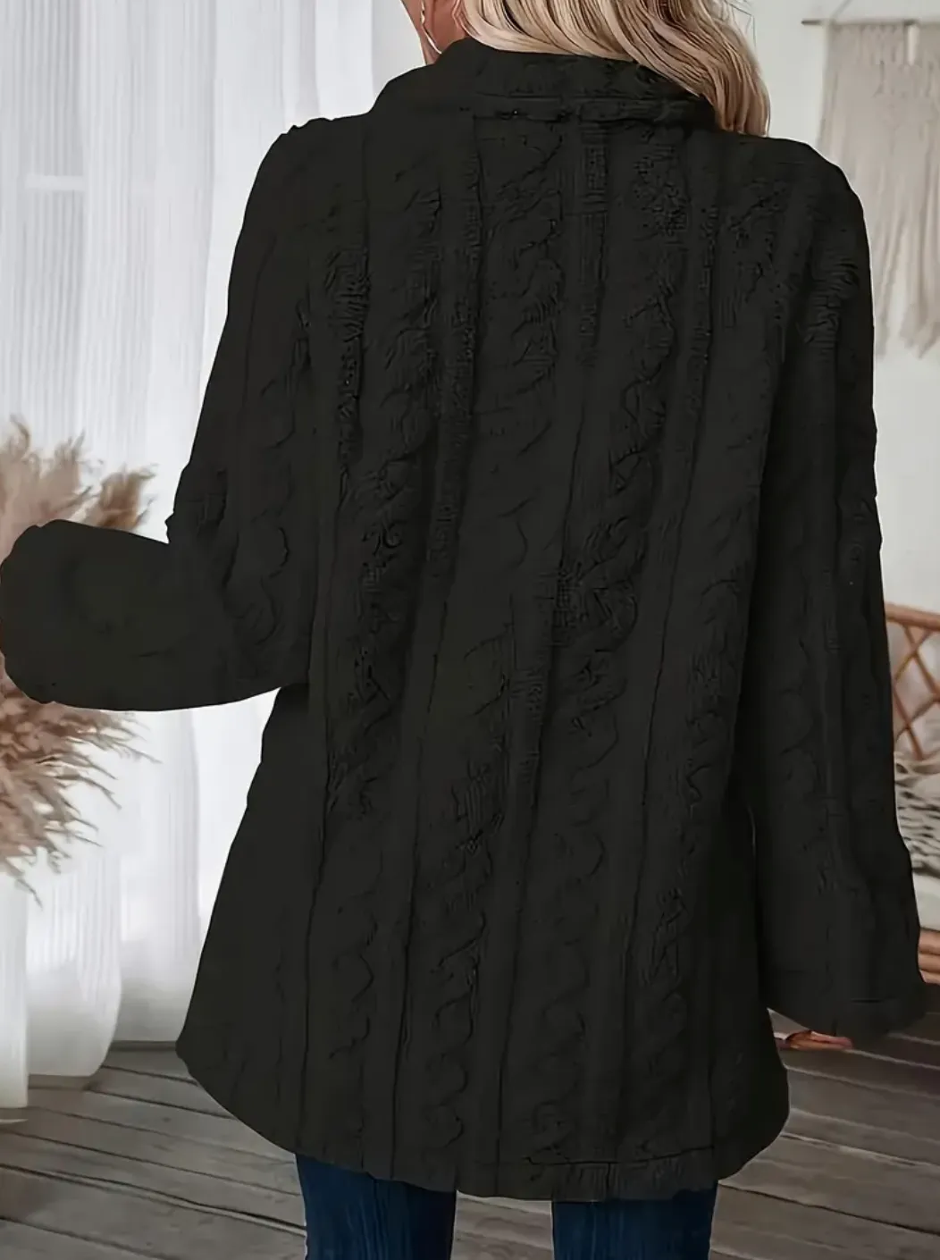 Ivyshape | Chic Cable Knit Fall Cardigan