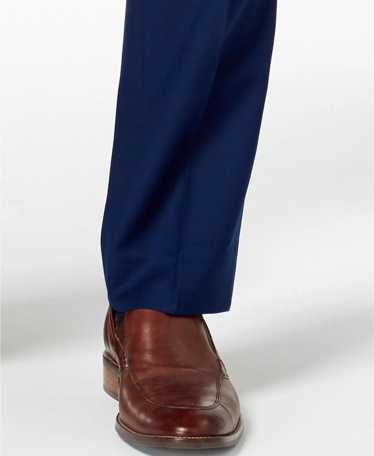Kenneth Cole Reaction Mens Slim fit Suit Pants 35 X 32 Blue Stretch