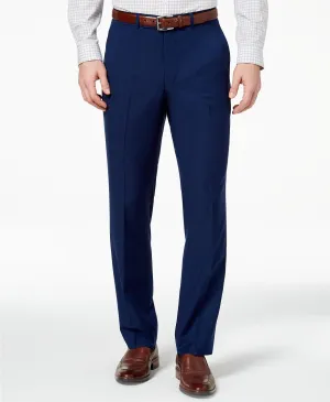 Kenneth Cole Reaction Mens Slim fit Suit Pants 37 X 32 Blue Stretch