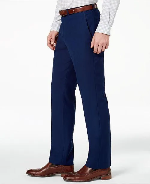 Kenneth Cole Reaction Mens Slim fit Suit Pants 37 X 32 Blue Stretch