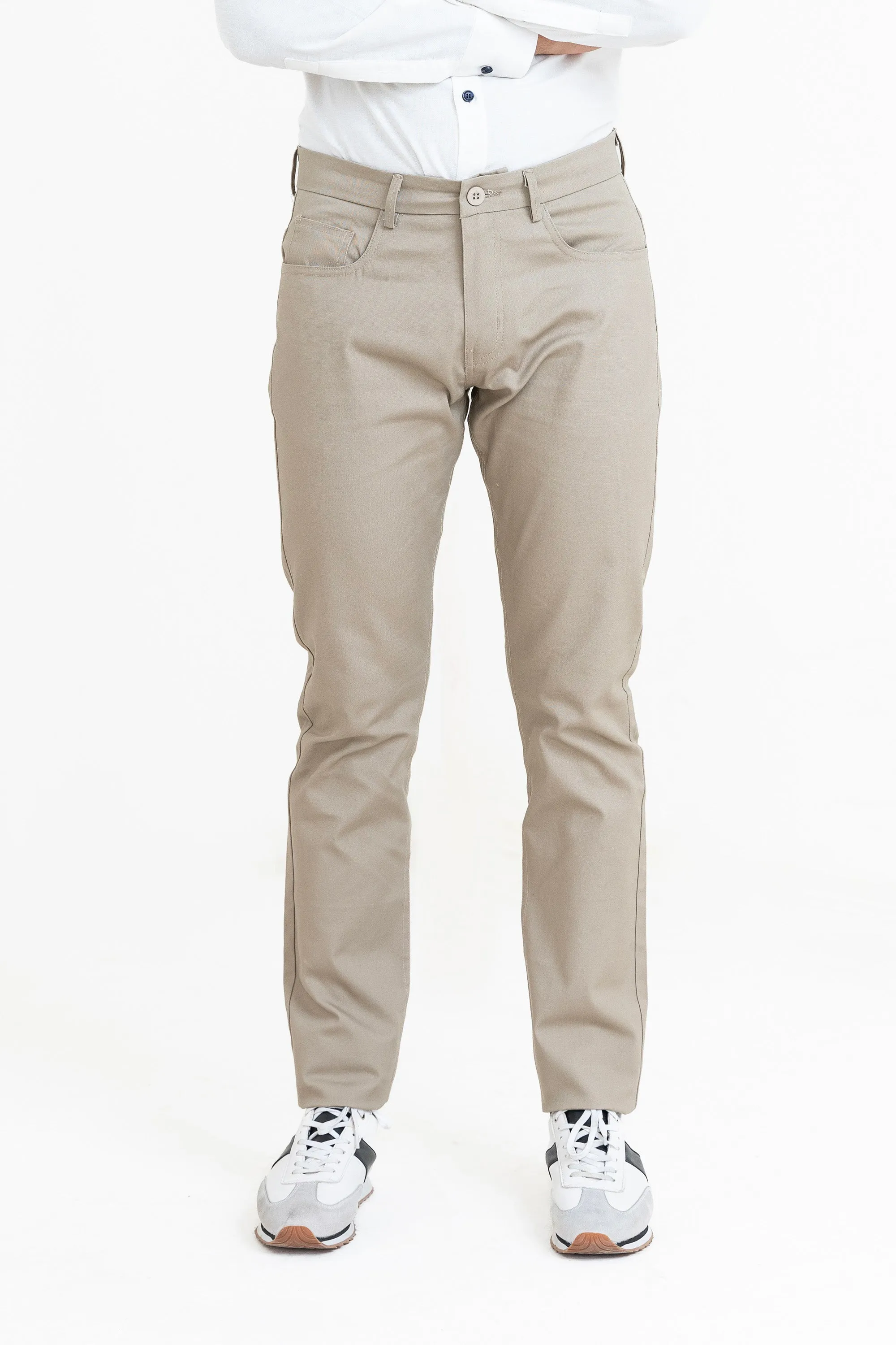 Khaki Smart Fit Pants
