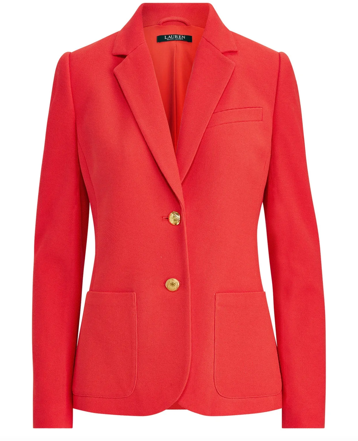 Lauren Ralph Lauren Womens Ronisha Knit Suit Separate Two-Button Blazer
