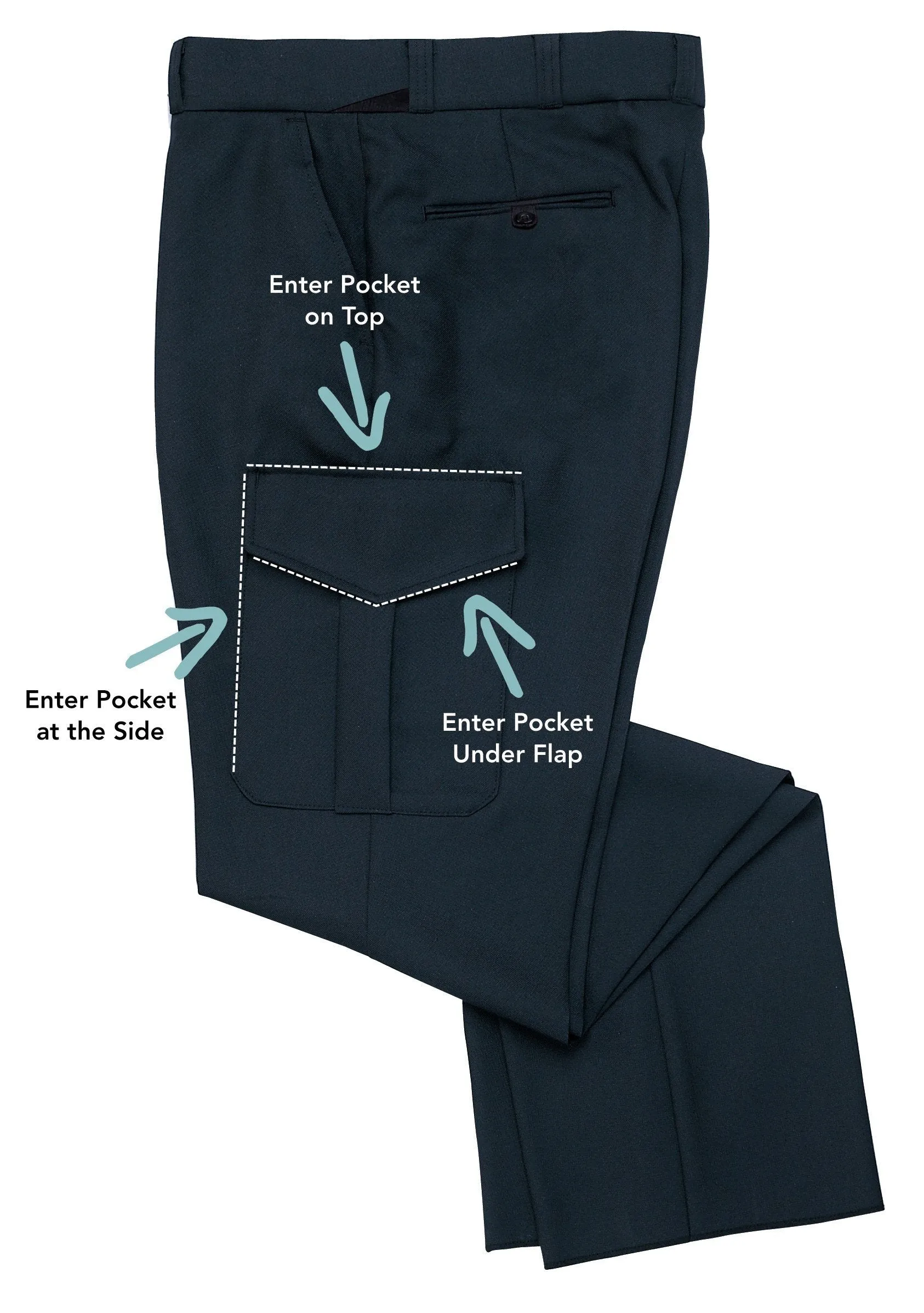 Liberty Uniform Men's Comfort Zone Synatural Cargo Uniform Pants
