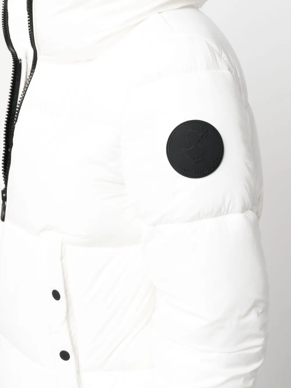 logo-patch puffer jacket