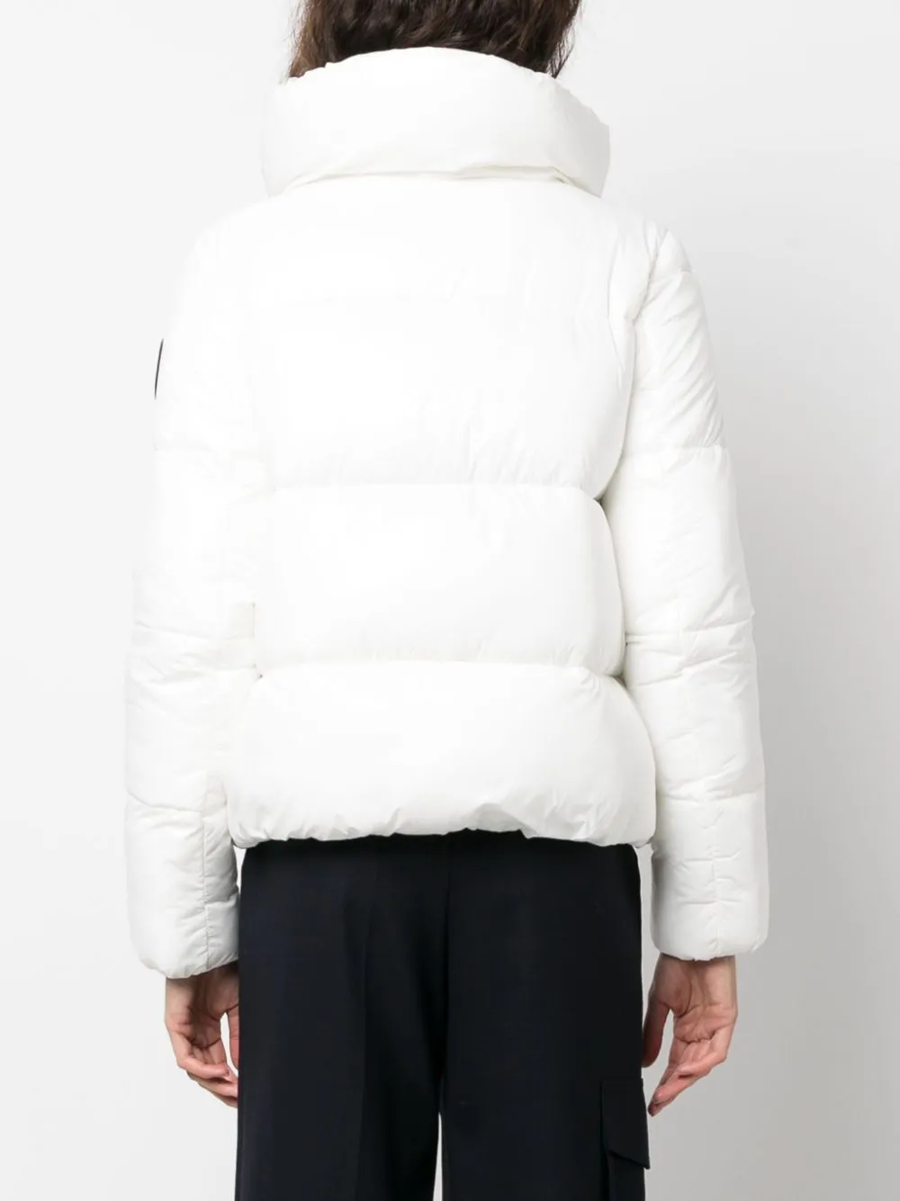 logo-patch puffer jacket