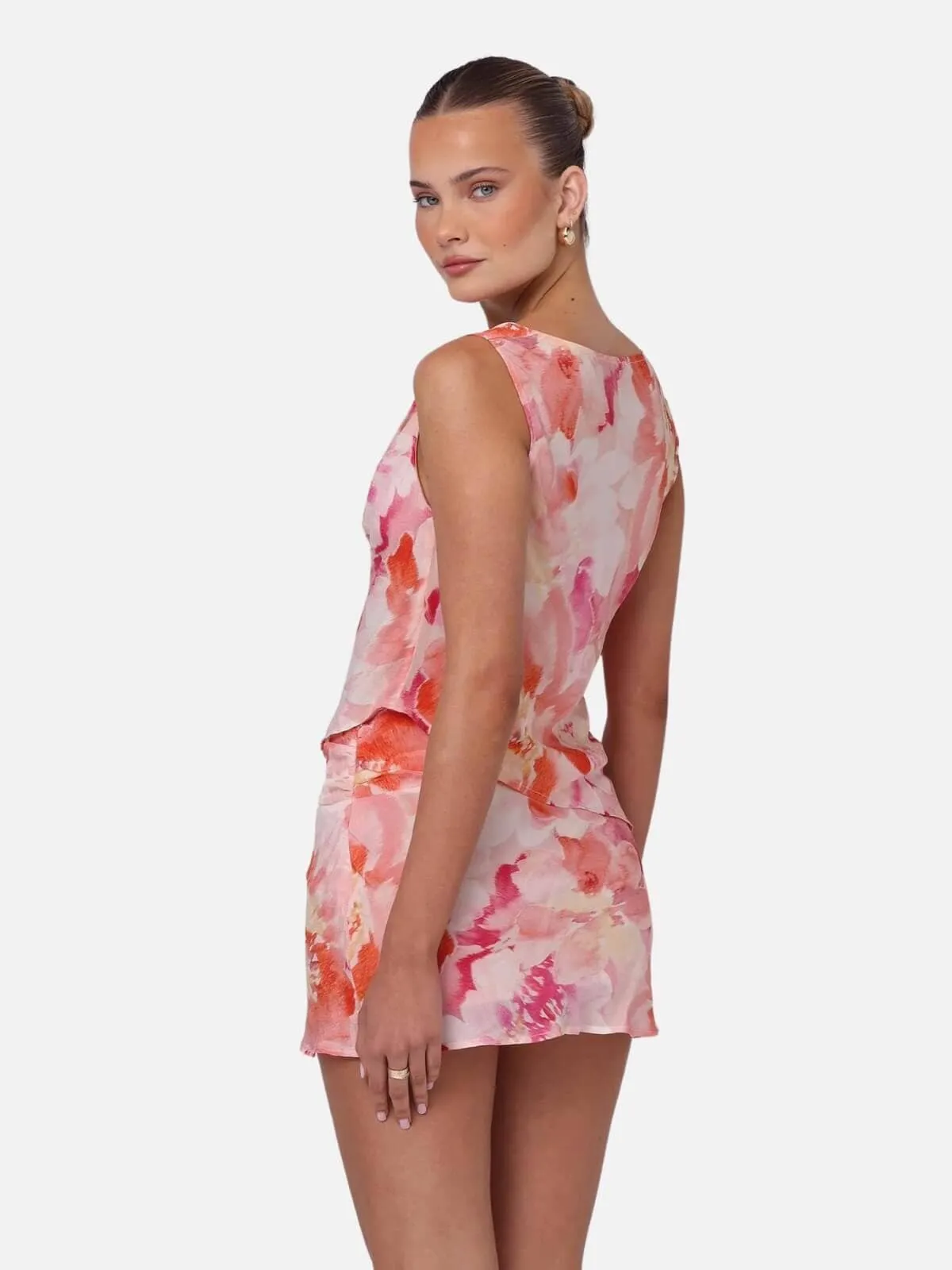Lucia Mini Skirt - Dahlia Floral