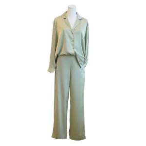 Luna Pants & Shirt Set // Pistachio