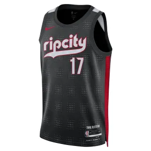 Nike Shaedon Sharpe NBA Swingman Peak Plaid 24-25 City Edition Jersey