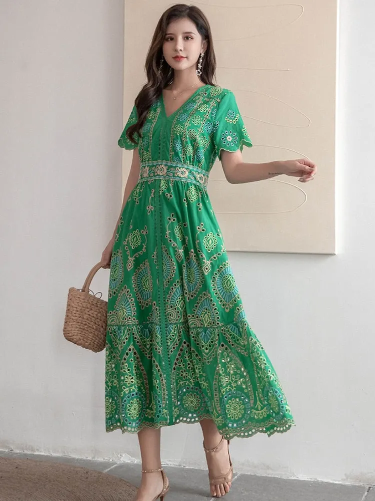 NIKKI Boho Chic Short Sleeve Dresses
