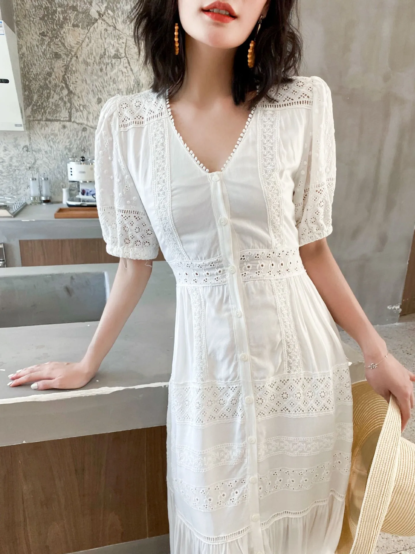 NIKKI Boho Chic Short Sleeve Dresses