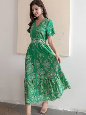 NIKKI Boho Chic Short Sleeve Dresses