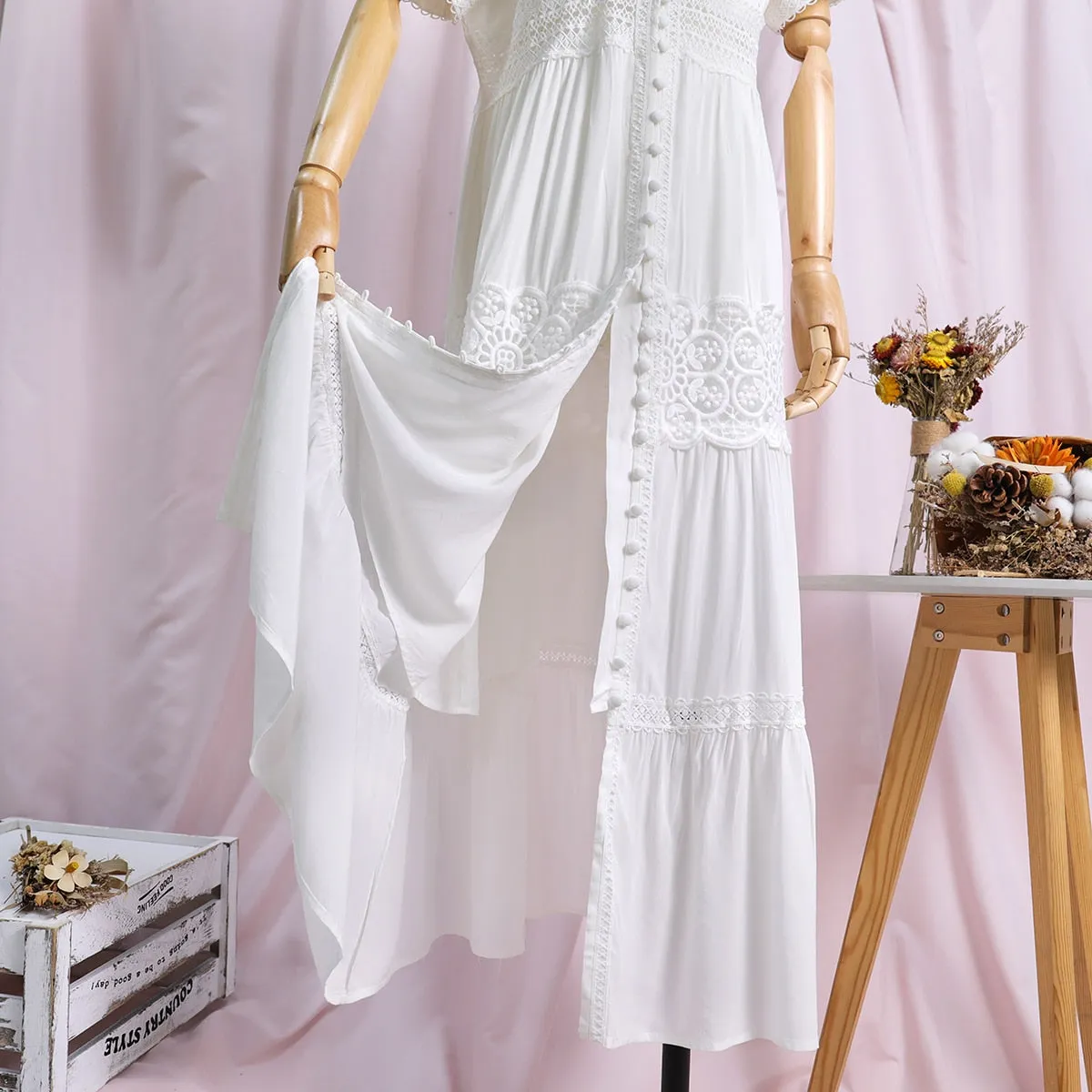 NIKKI Boho Chic Short Sleeve Dresses