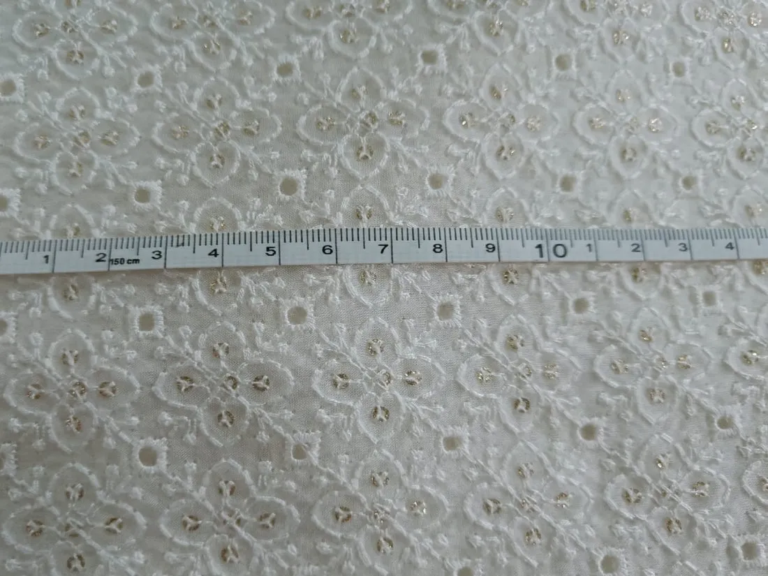 organza embroidery fabric 44" WIDE [ 5 EMBROIDERIES]