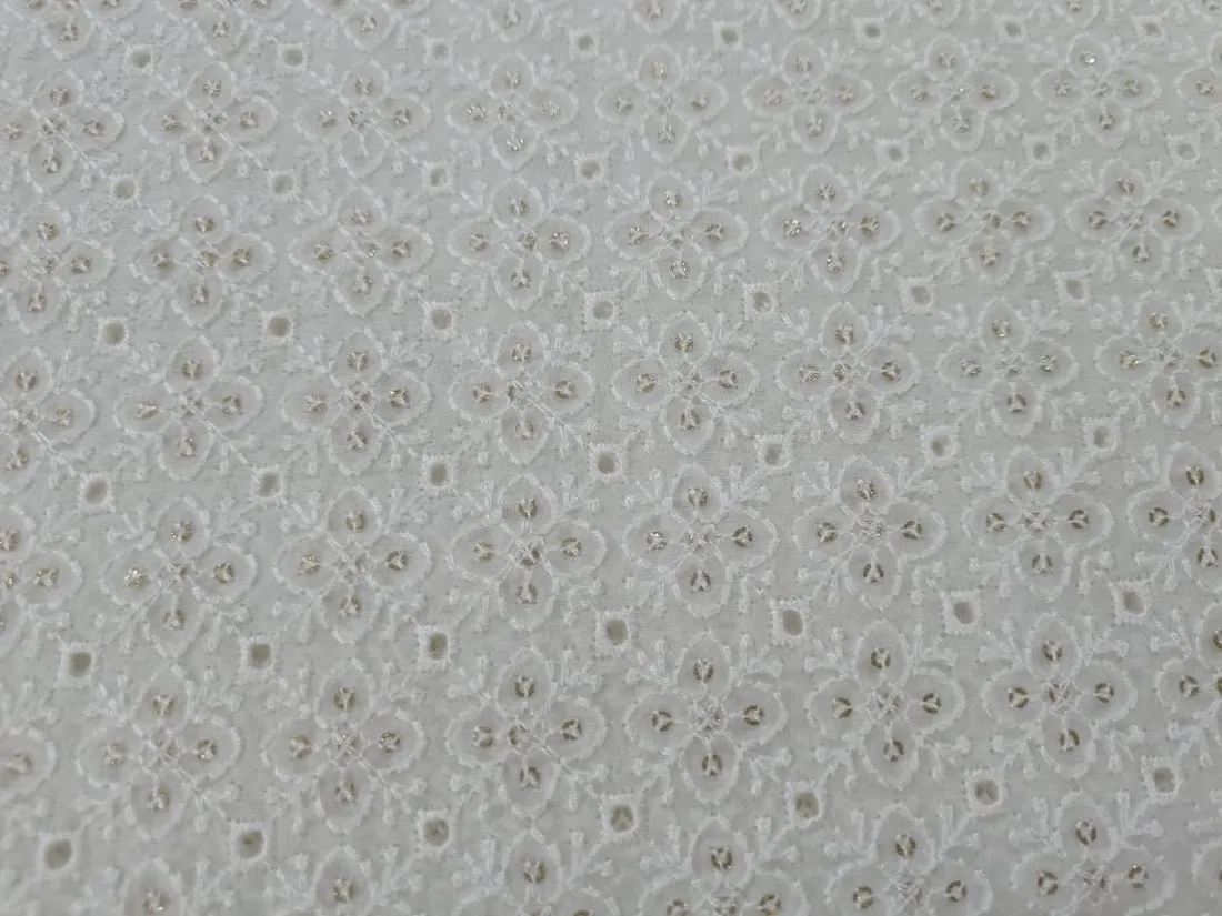 organza embroidery fabric 44" WIDE [ 5 EMBROIDERIES]