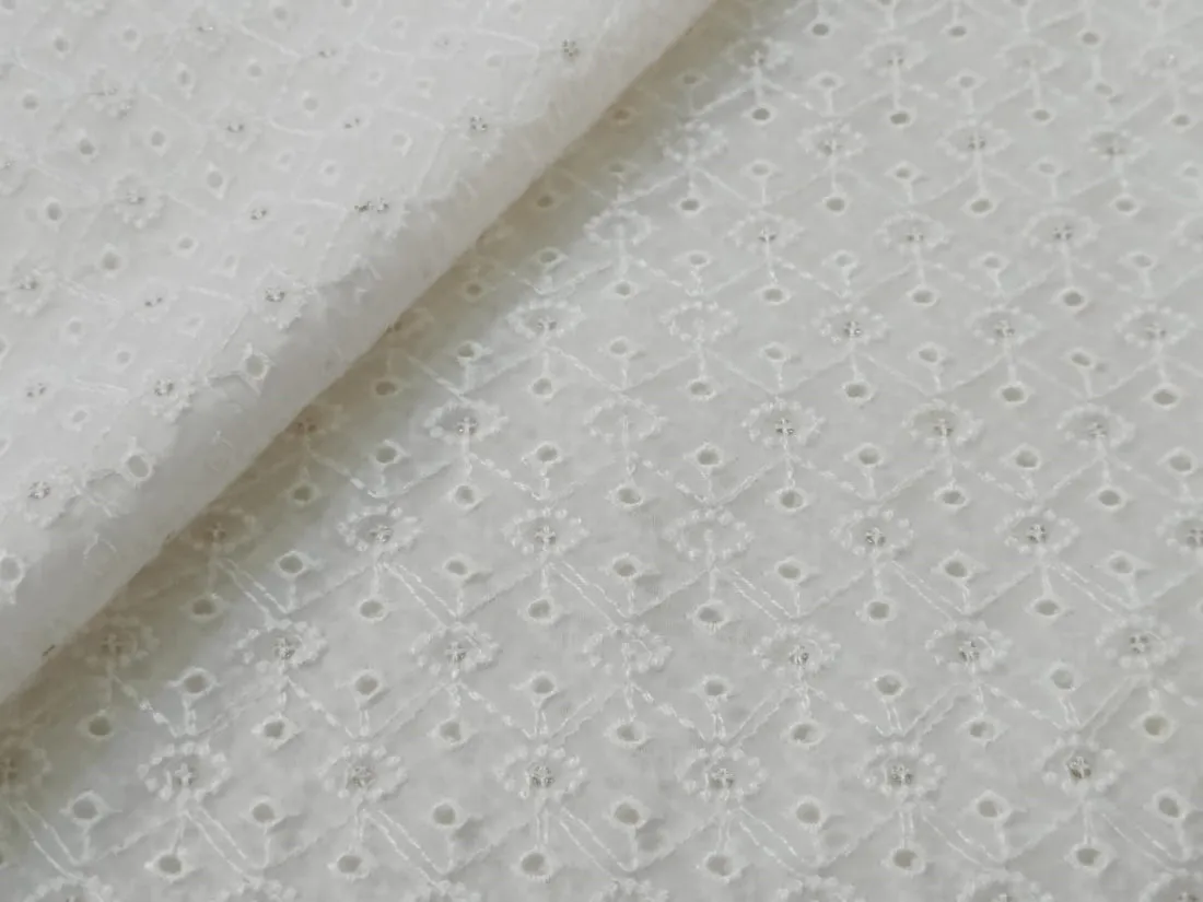 organza embroidery fabric 44" WIDE [ 5 EMBROIDERIES]